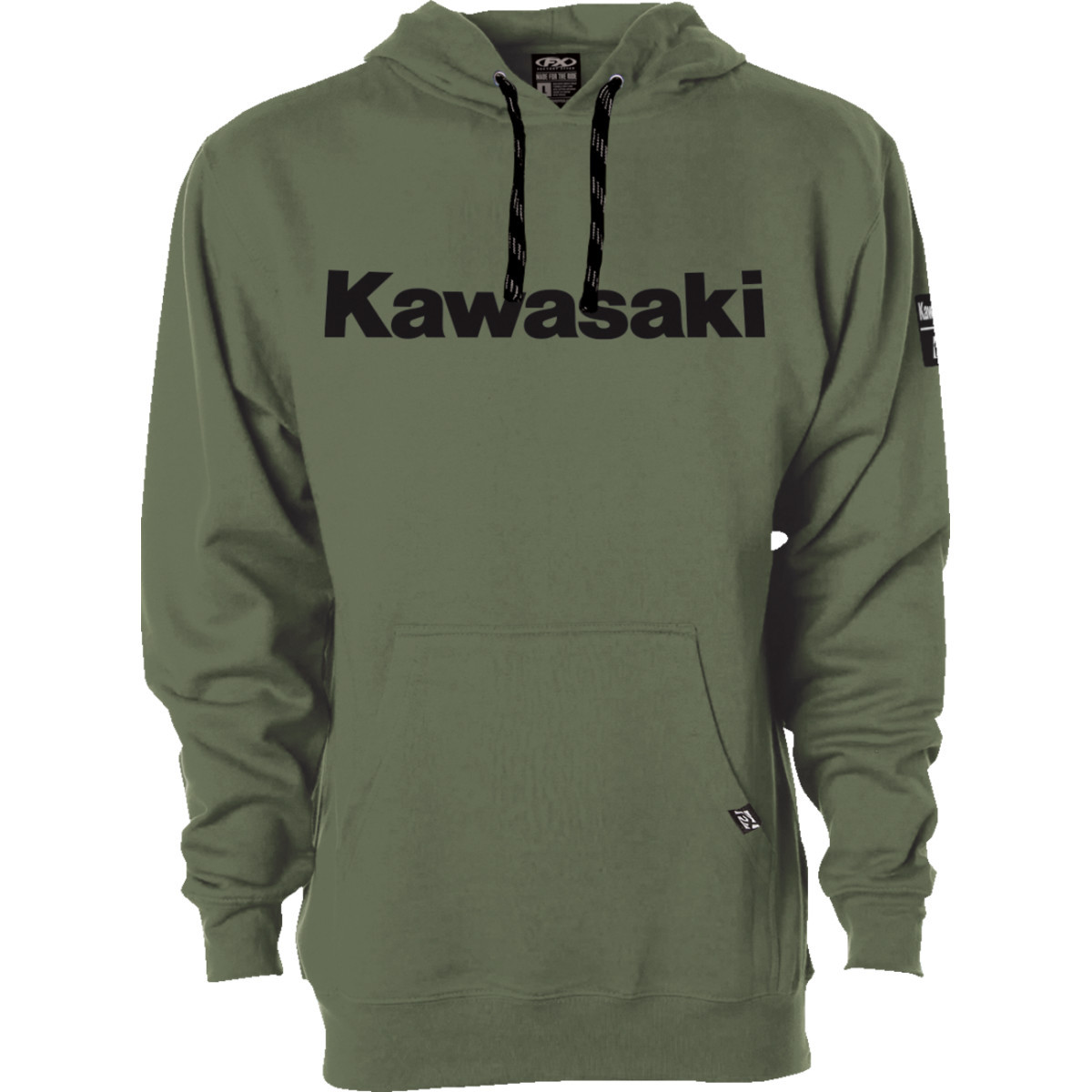 Factory Effex #26-88102 - Kawasaki Squad Pullover Hoodie - Army